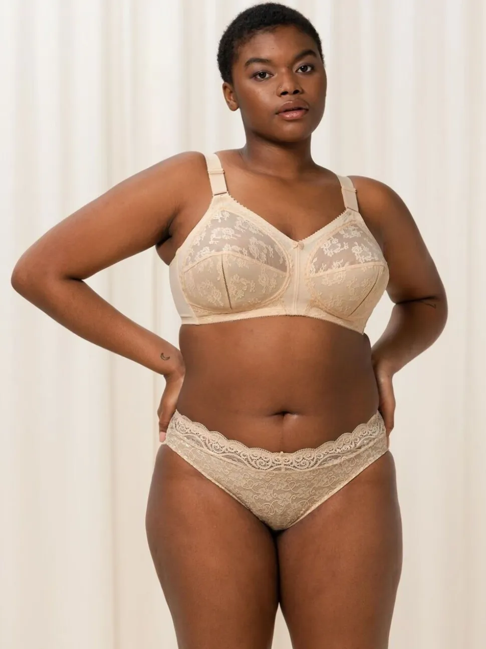Licht beige - Triumph - Doreen - Beugelloze beha