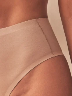 Licht beige - Vormgevend slipje met buikcorrectie van premium katoenmix