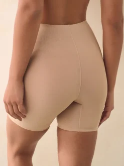 Licht beige - Vormgevend slipje met buikcorrectie van premium katoenmix