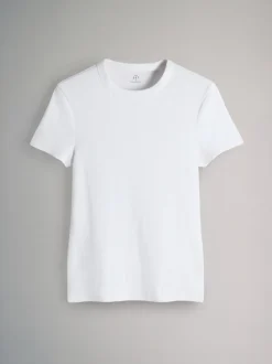 Licht kaki/warm kiezelkleurig/Wit - The Set 3 Pack Korte Mouw Geribd T-shirt