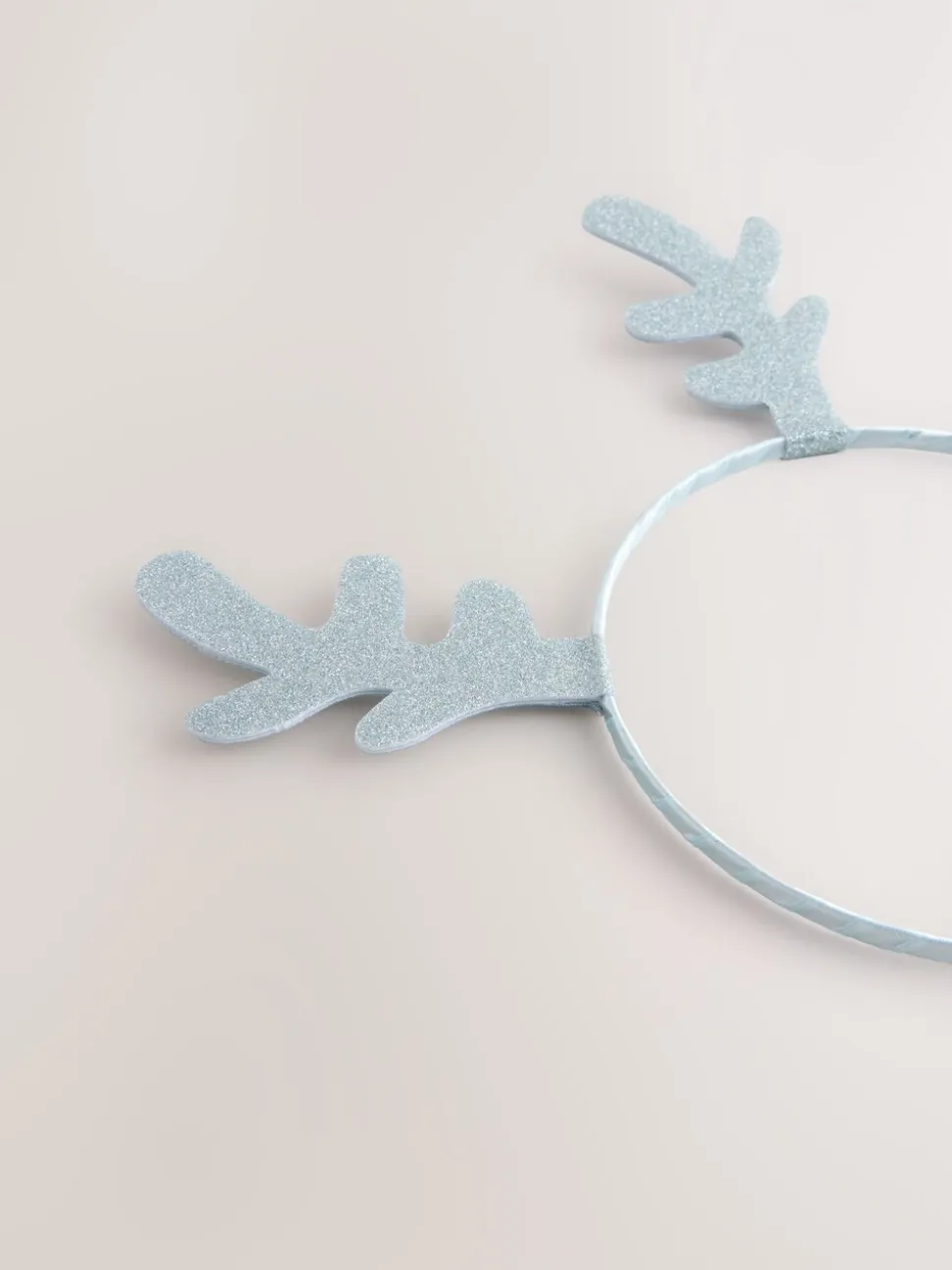 Lichtblauw - Kerstmis rendier Antler glitterhoofdband