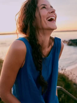 Lichtblauw - Seasalt Cornwall - Salt Air - 100% linnen jumpsuit