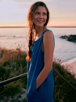 Lichtblauw - Seasalt Cornwall - Salt Air - 100% linnen jumpsuit