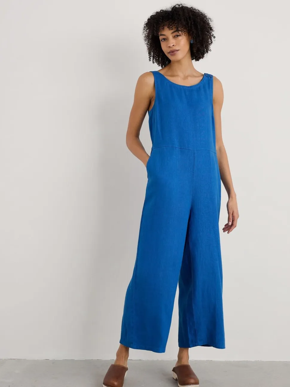 Lichtblauw - Seasalt Cornwall - Salt Air - 100% linnen jumpsuit