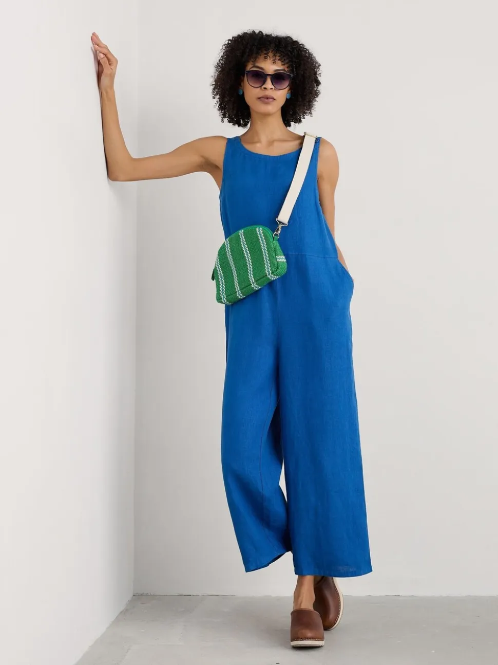 Lichtblauw - Seasalt Cornwall - Salt Air - 100% linnen jumpsuit