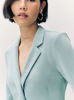 Lichtblauwgroen - Vero Moda blazer met aansluitende pasvorm