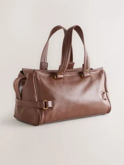 Lichtbruin - Charm Buckle Hand Held Bag