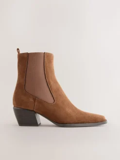 Lichtbruin - Chelsea-stijl western cowboy Boots