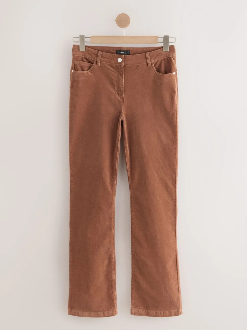 Lichtbruin - Corduroy boot cut broek