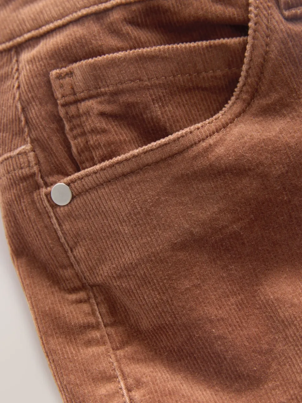 Lichtbruin - Corduroy boot cut broek