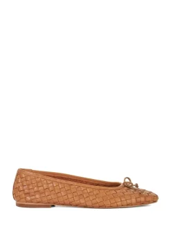 Lichtbruin - Dune London Heat Woven Ballerina Shoes
