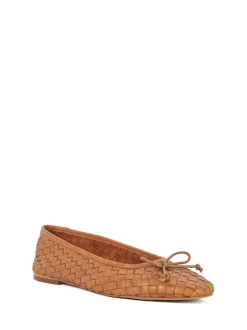 Lichtbruin - Dune London Heat Woven Ballerina Shoes