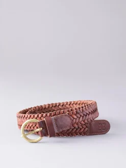 Lichtbruin - Lakeland Leather Waverton gevlochten riem