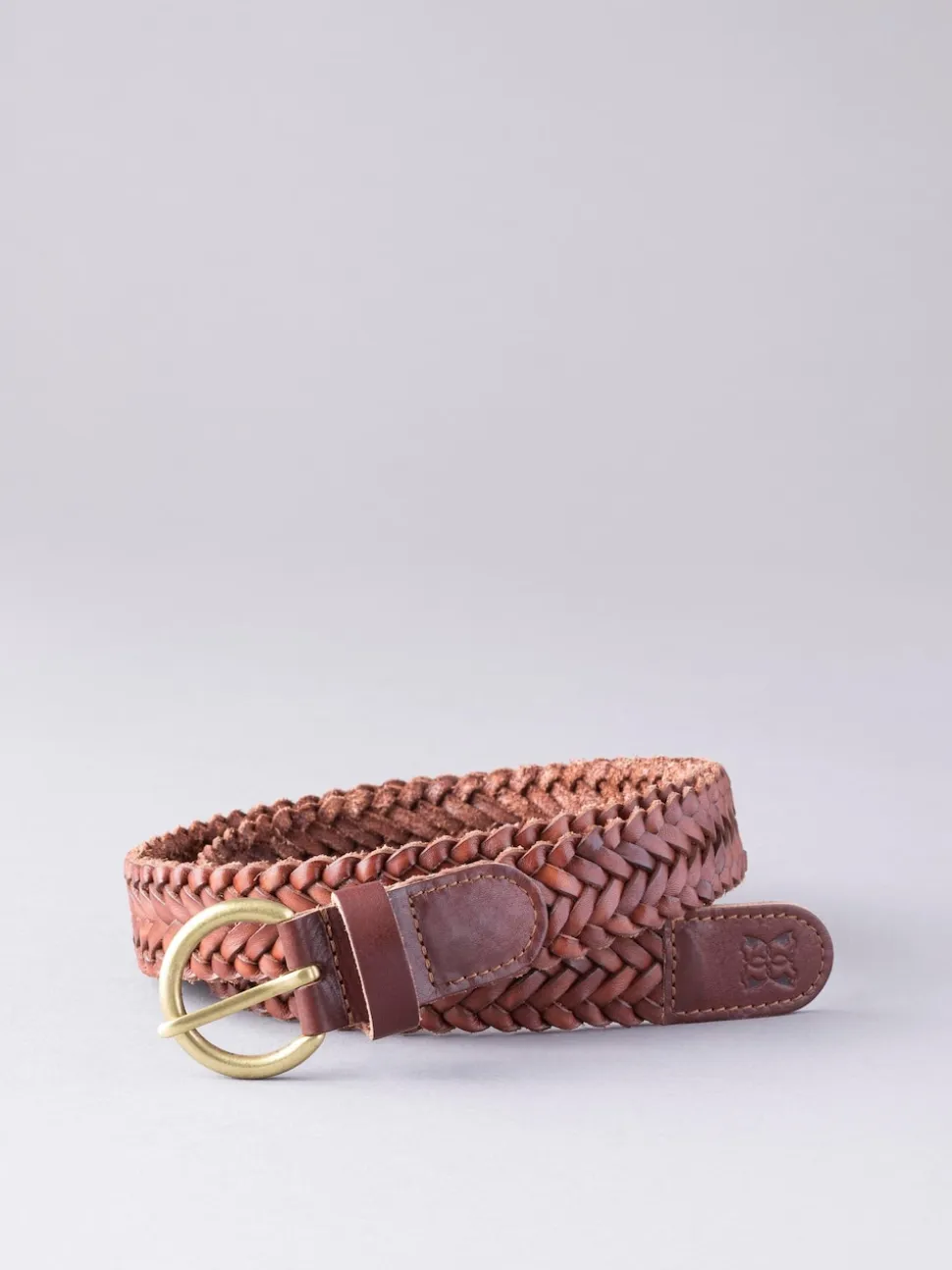Lichtbruin - Lakeland Leather Waverton gevlochten riem
