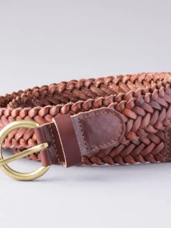 Lichtbruin - Lakeland Leather Waverton gevlochten riem