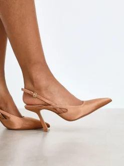 Lichtbruin - Linzi Rhea Slingback hakken