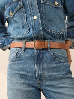 Lichtbruin - Regular Premium Made In Italy Casual Leather Belt