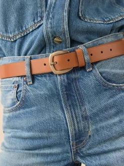 Lichtbruin - Regular Premium Made In Italy Casual Leather Belt