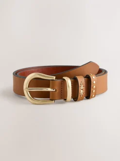 Lichtbruin - Regular Western Leather Belt