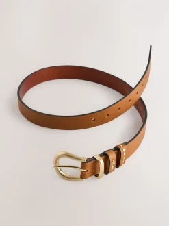 Lichtbruin - Regular Western Leather Belt