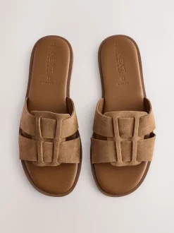Lichtbruin - Slotted Muilsandalen