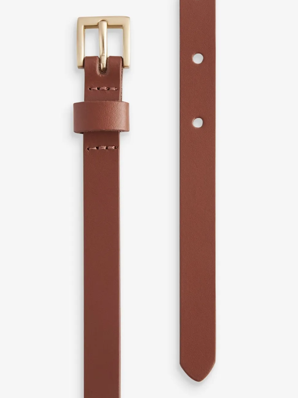 Lichtbruin - Smalle leren riem
