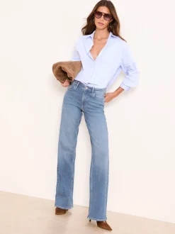 Lichte wassing blauw - Lipsy Wide Leg Jeans