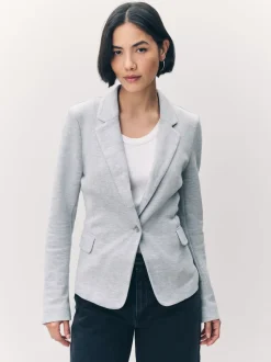 Lichtgrijs - Vero Moda blazer met aansluitende pasvorm