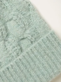 Lichtgroen - FatFace Cable Beanie
