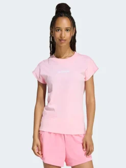 Lichtroze - adidas Essentials jersey T-shirt