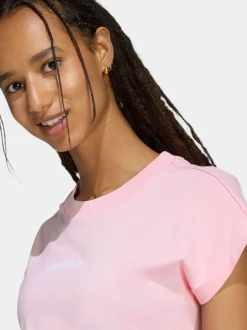 Lichtroze - adidas Essentials jersey T-shirt
