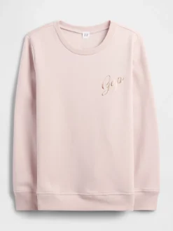 Lichtroze - Gap - Relaxed sweatshirt met logo
