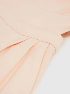Lichtroze - Reiss Dion Wide-Leg Cut-Out Jumpsuit
