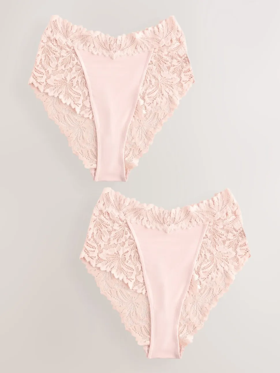 Lichtroze - Ultimate Comfort kanten slip verpakking van 2
