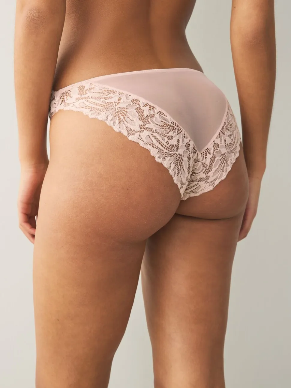 Lichtroze - Ultimate Comfort kanten slip verpakking van 2