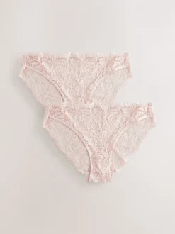Lichtroze - Ultimate Comfort kanten slip verpakking van 2