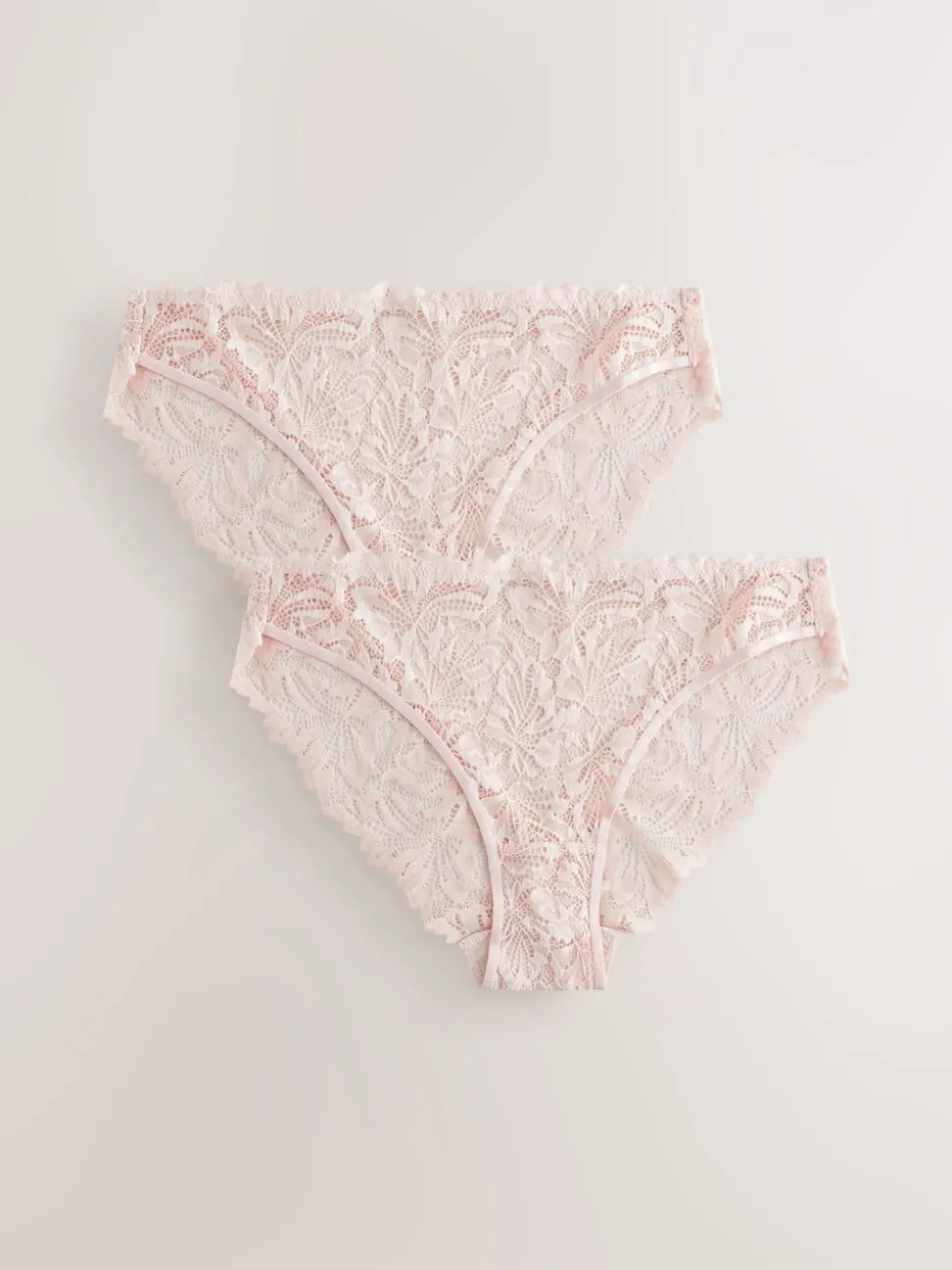 Lichtroze - Ultimate Comfort kanten slip verpakking van 2