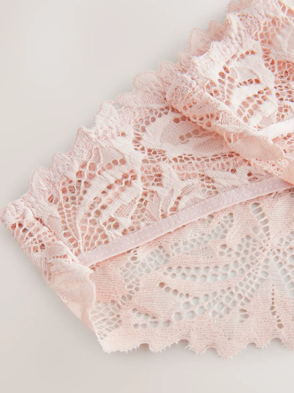 Lichtroze - Ultimate Comfort kanten slip verpakking van 2