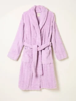 Lila-paars - FatFace Cosy Textured Dressing Gown