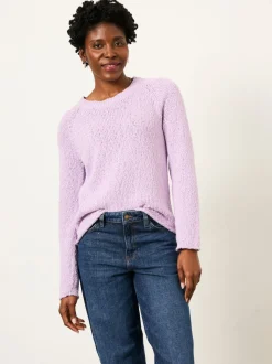 Lila-paars - FatFace Knitted Slub Jumper