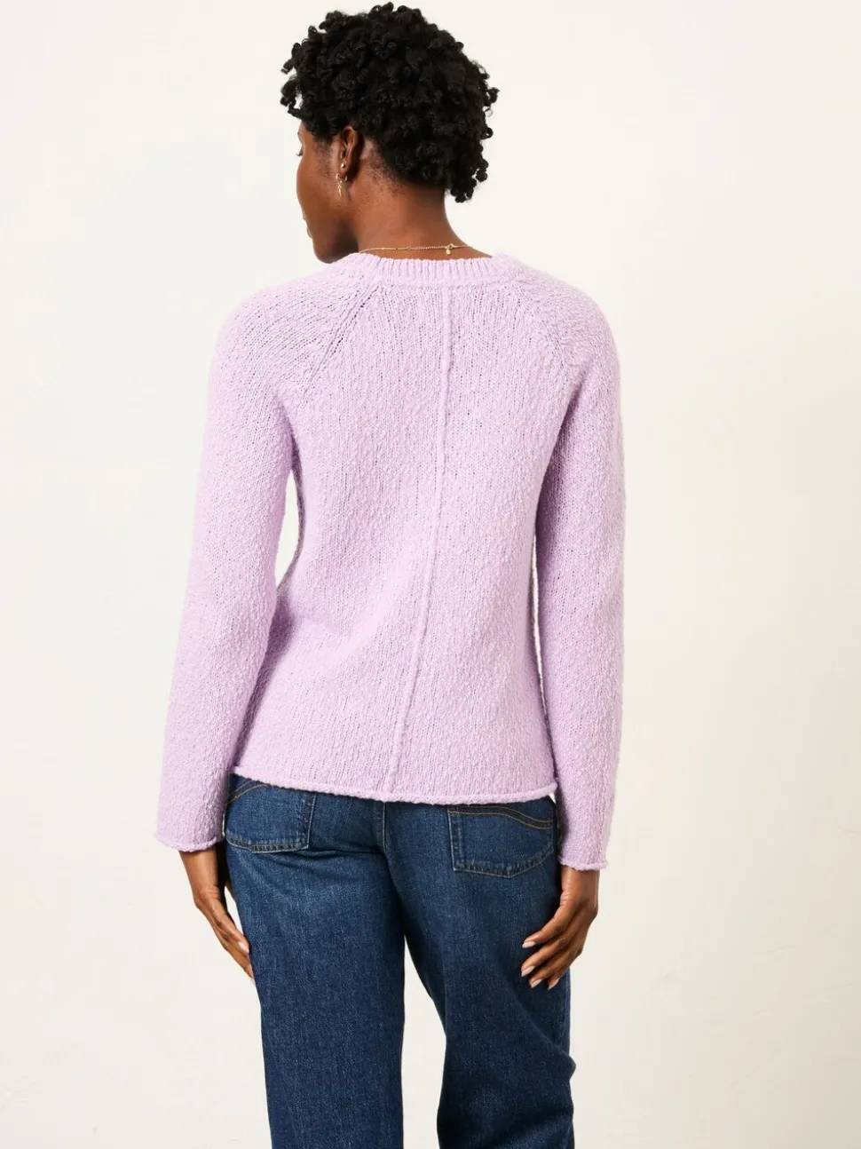 Lila-paars - FatFace Knitted Slub Jumper