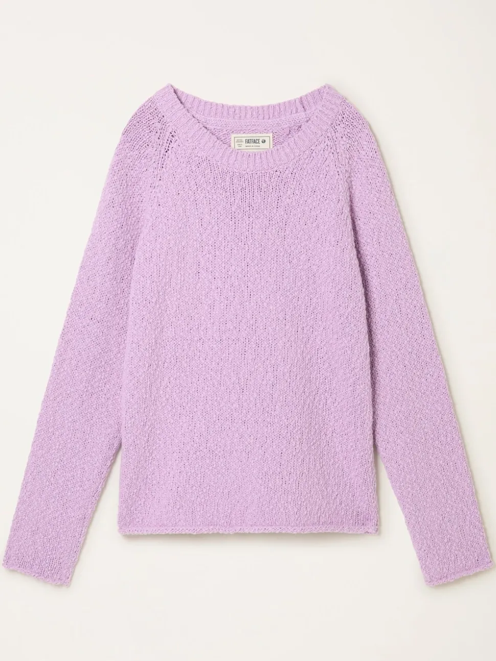 Lila-paars - FatFace Knitted Slub Jumper