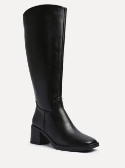 Linzi Brandy Block Heel High Leg Boots