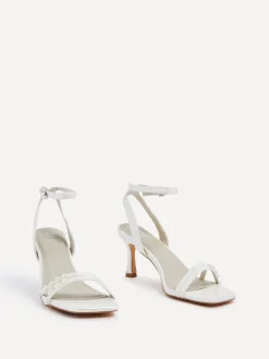 Linzi Bridal Adelaide blokhakken met parelversiering
