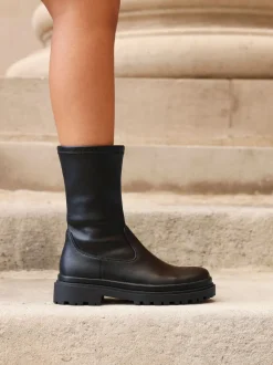 Linzi Edge Stretch Ankle Boots