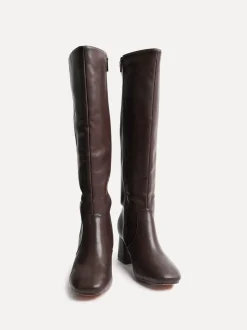 Linzi Fable Wide Fit Block Heeled High Leg Boots