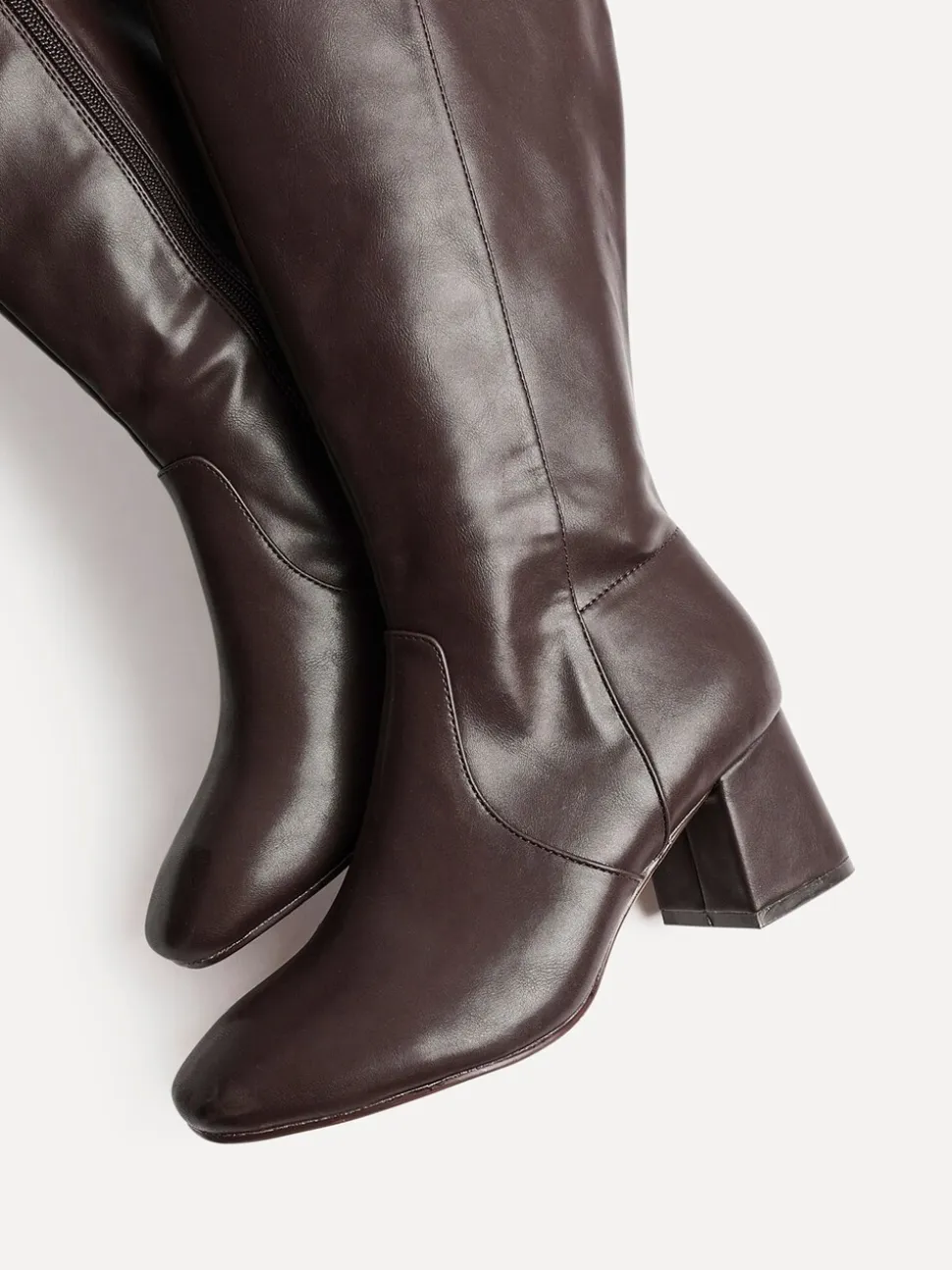 Linzi Fable Wide Fit Block Heeled High Leg Boots