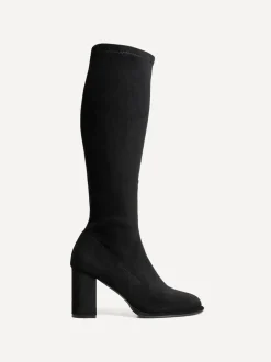 Linzi Kylie stretchy hoge Boots met blokhak