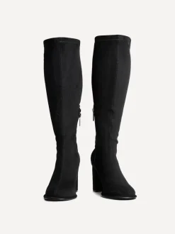 Linzi Kylie stretchy hoge Boots met blokhak