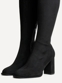 Linzi Kylie stretchy hoge Boots met blokhak